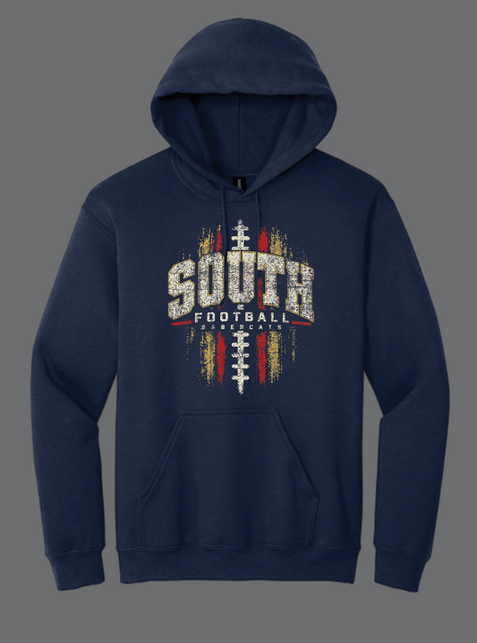 Southmoore Football "Football" Design Hooded Sweatshirt