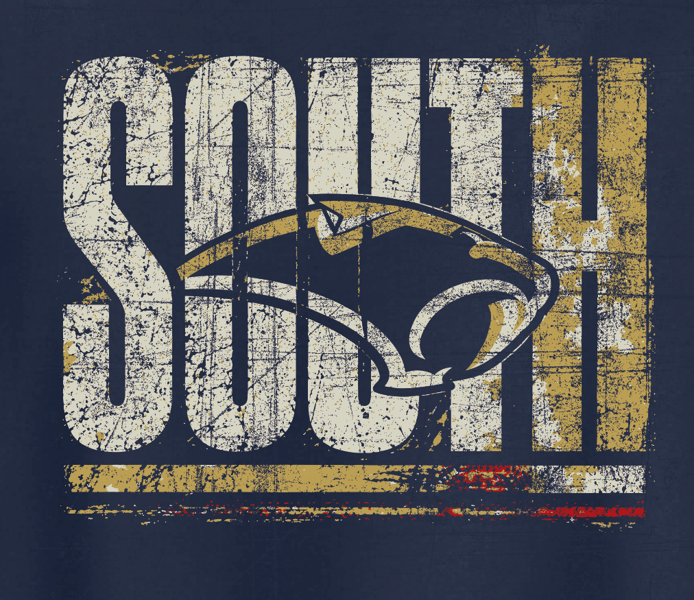 Southmoore Football "South" Design Crewneck Sweatshirt