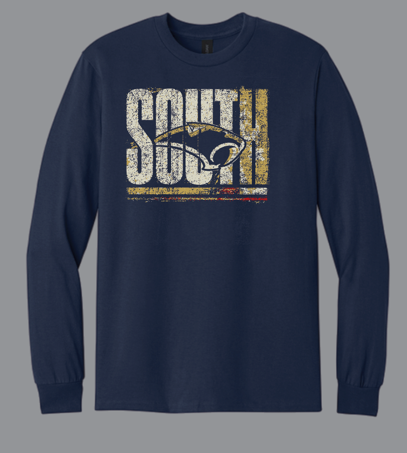 Southmoore Football "South" Design Gildan L/S T-shirt