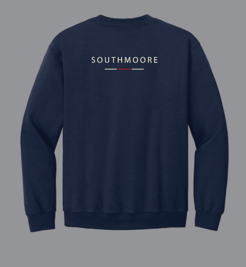 Southmoore Football "South" Design Crewneck Sweatshirt
