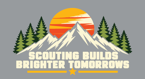 Troop 6233 & 233 & Pack 3233 "Brighter Tomorrows" Design S/S T-shirt (gravel)(adult)