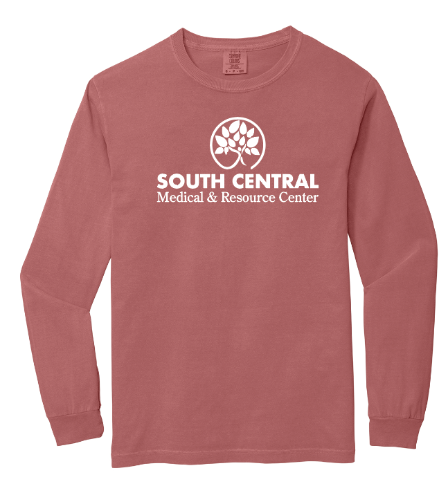 South Central Medical Comfort Colors L/S T-shirt (crimson)