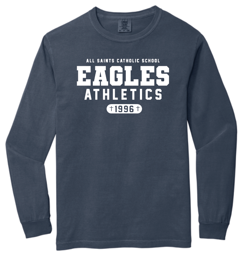 ASCS "Athletics" Design Comfort Colors Long Sleeve T-shirt (navy)