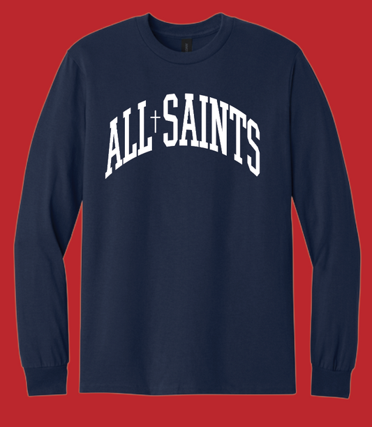 ASCS "Arch" Design Gildan Long Sleeve T-shirt (navy)