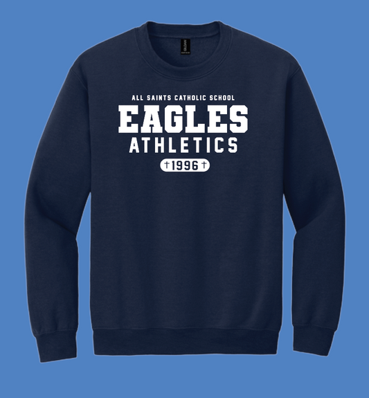 ASCS "Athletics" Design Gildan Crewneck Sweatshirt (navy)