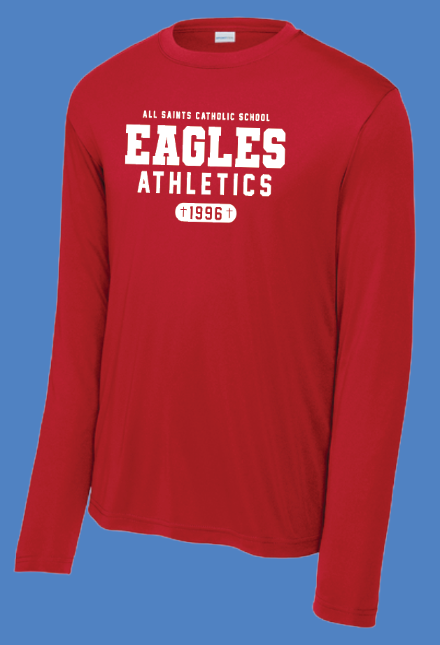 ASCS "Athletics" Design Dri-Fit Long Sleeve T-shirt (red)
