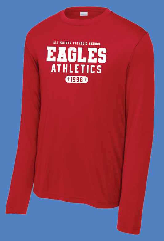 ASCS "Athletics" Design Dri-Fit Long Sleeve T-shirt (red)