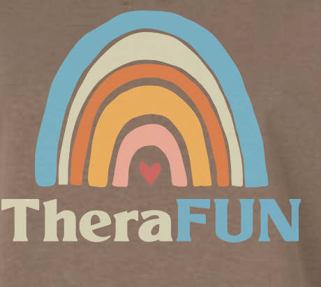 TheraFun "Logo" Design French Terry Mid-Length Boxy Top (savana)(alt)