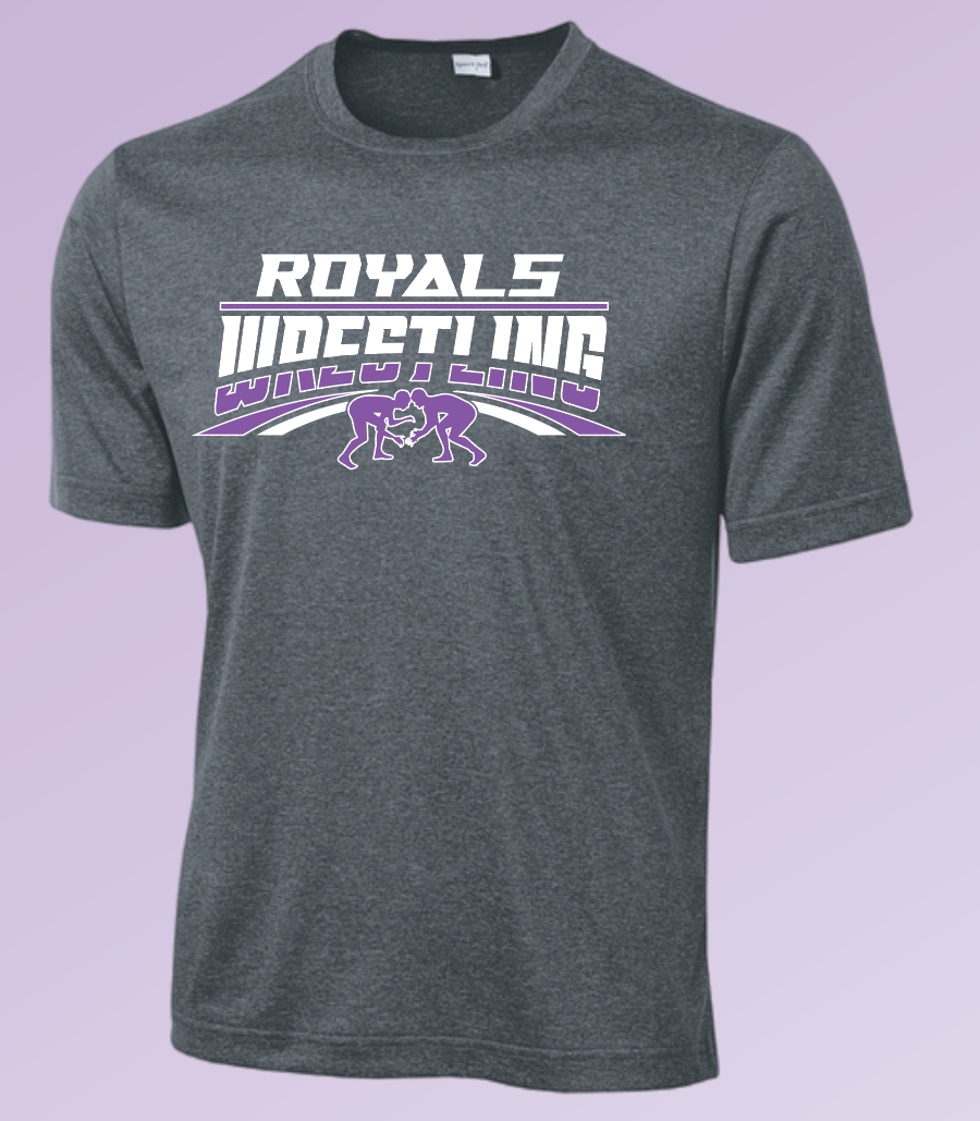 CCS Wrestling "Wrestlers" Design Dri-fit S/S T-shirt (graphite heather)