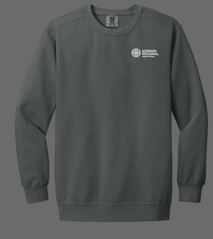 NRH Rehab "I Got Your Back" Design Comfort Colors Crewneck Sweatshirt (pepper)