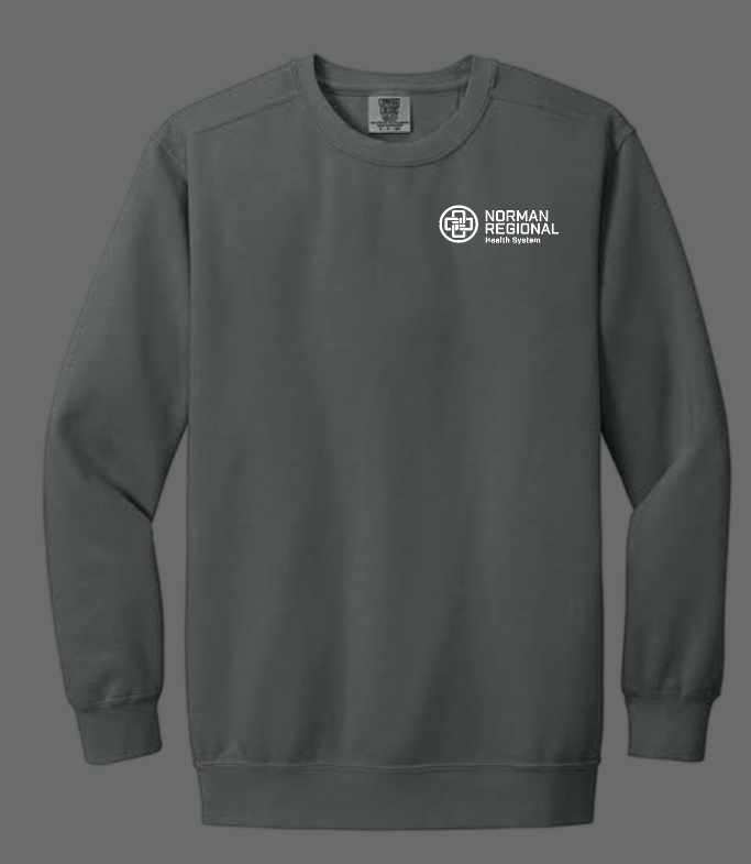 NRH Rehab "Movement in Medicine" Design Comfort Colors Crewneck Sweatshirt (pepper)