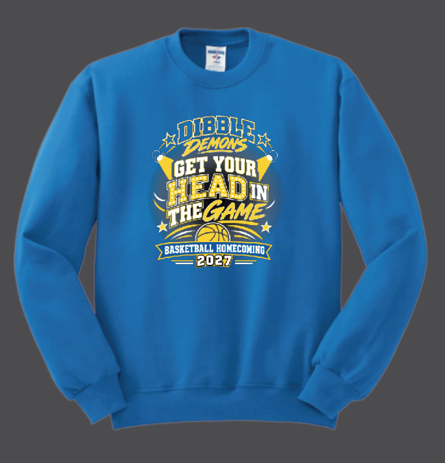 Dibble Basketball "Homecoming" Gildan Crewneck Sweatshirt