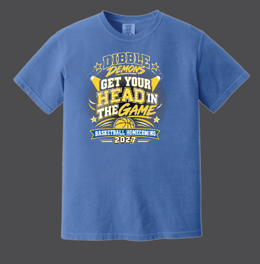 Dibble Basketball "Homecoming" Comfort Colors S/S T-shirt
