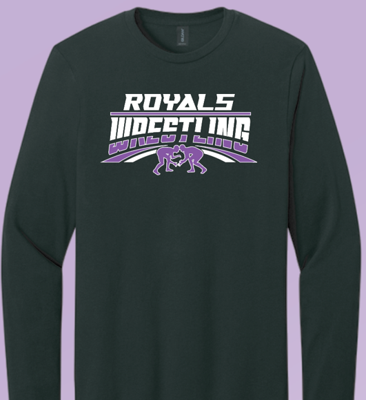 CCS Wrestling "Wrestlers" Design Gildan L/S T-shirt (black)