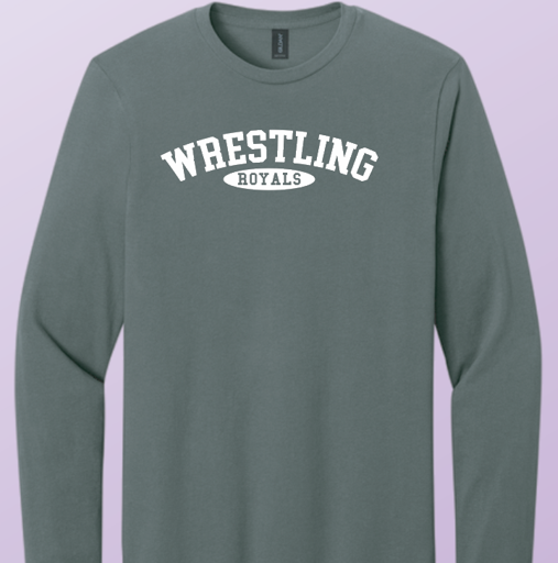 CCS Wrestling "Simple" Design Gildan L/S T-shirt (graphite heather)