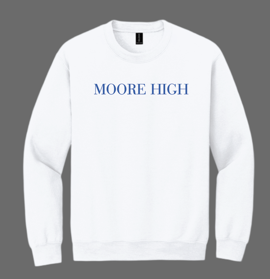Moore High Sophomore Crewneck Sweatshirt (white)