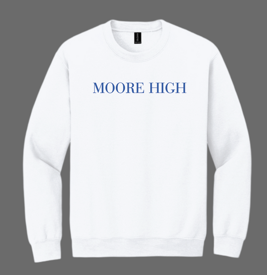 Moore High Sophomore Crewneck Sweatshirt (white)