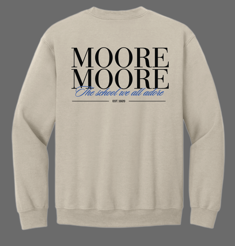 Moore High Sophomore Crewneck Sweatshirt (sand)