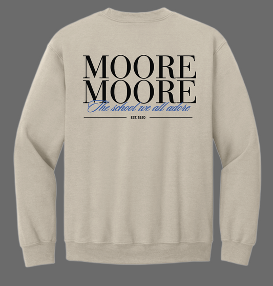 Moore High Sophomore Crewneck Sweatshirt (sand)