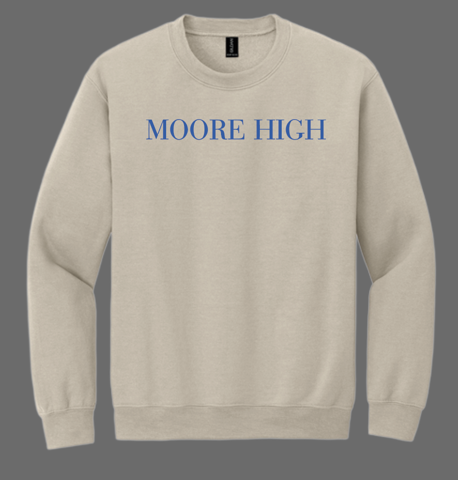 Moore High Sophomore Crewneck Sweatshirt (sand)