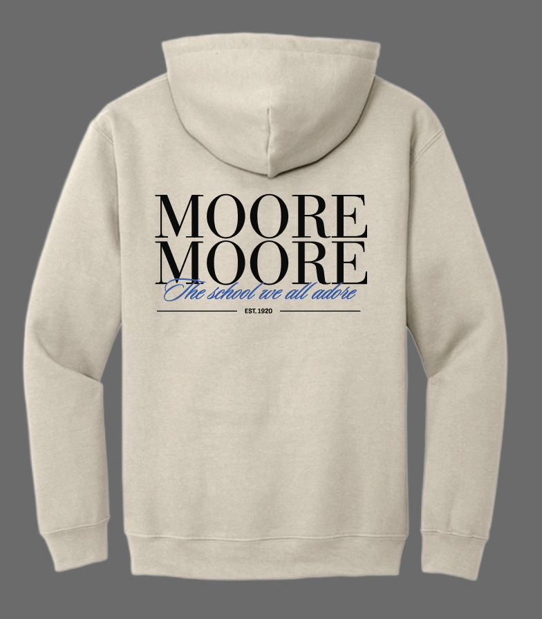 Moore High Sophomore Hooded Sweatshirt (sand)