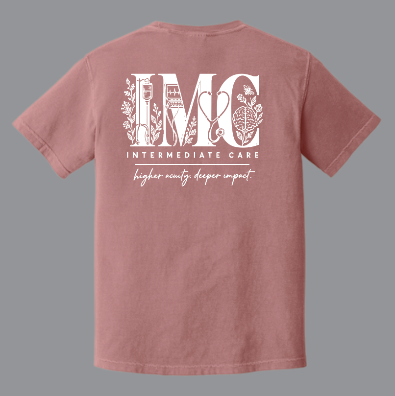 NRH Intermediate Care "IMC" Design S/S T-shirt (crimson)