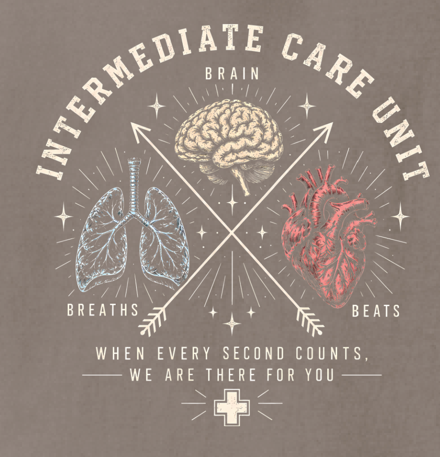 NRH Intermediate Care "Anatomy" Design L/S T-shirt (espresso)