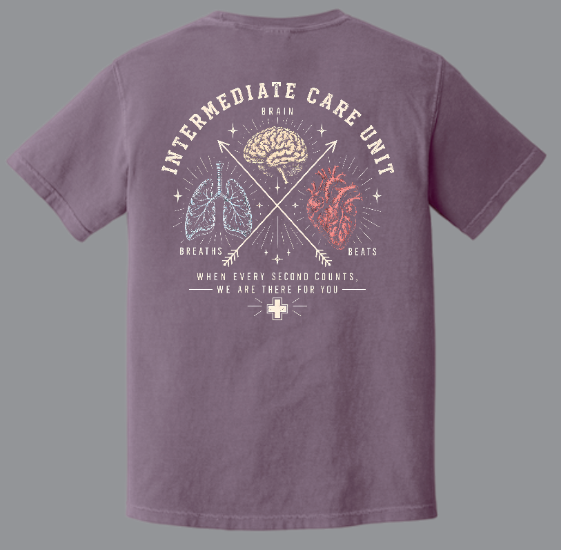 NRH Intermediate Care "Anatomy" Design S/S T-shirt (berry)