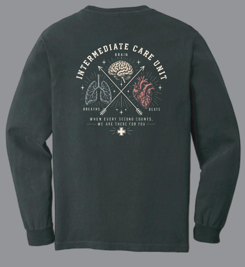 NRH Intermediate Care "Anatomy" Design L/S T-shirt (navy)