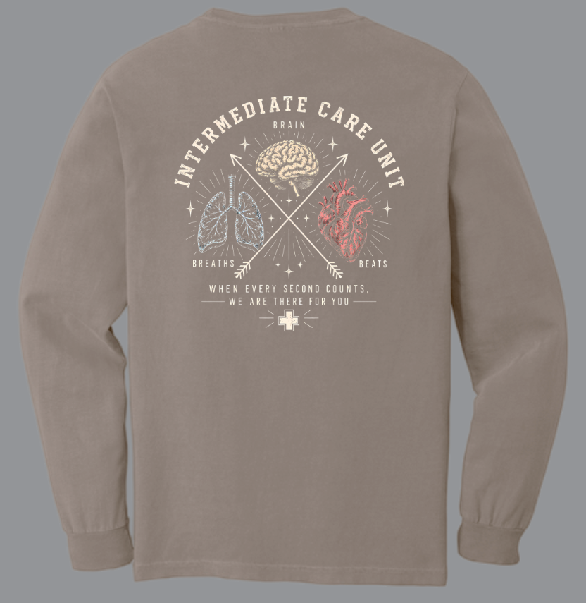NRH Intermediate Care "Anatomy" Design L/S T-shirt (espresso)