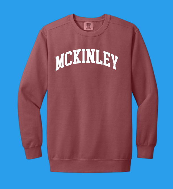 McKinley "Classic" Design Comfort Colors Crewneck Sweatshirt (crimson)