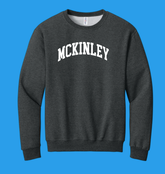 McKinley "Classic" Design Jerzees Crewneck Sweatshirt (black heather)
