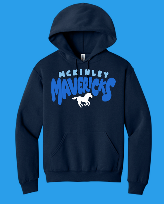 McKinley "All School" Design Gildan Hooded Sweatshirt (navy~bb/db)