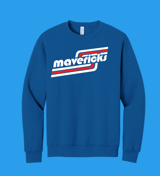 McKinley "Retro" Design Gildan Crewneck Sweatshirt (royal~wh/rd)