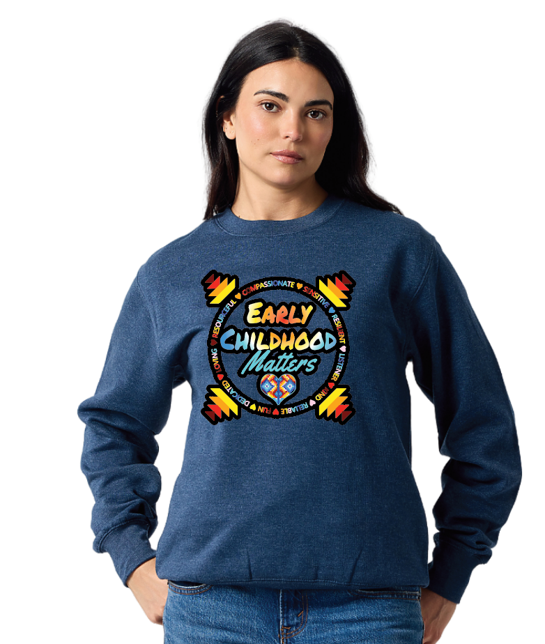 NIHSDA "Early Childhood" Design Crewneck Sweatshirt (navy)