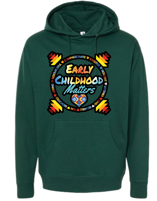 NIHSDA "Early Childhood" Design Hooded Sweatshirt (forest)