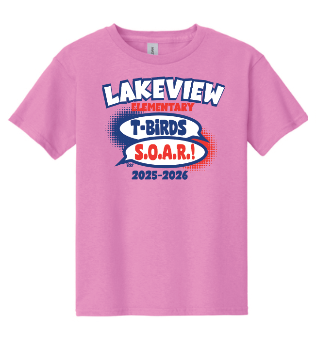 Lakeview "S.O.A.R." Design S/S T-shirt (pink)