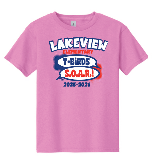 Lakeview "S.O.A.R." Design S/S T-shirt (pink)