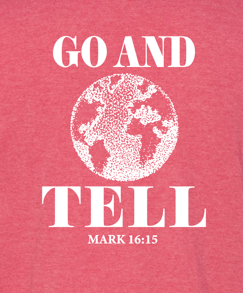 Landmark Missions "Go and Tell" Design S/S T-shirt (red)