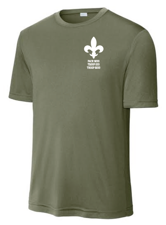Troop 233 "Flag" Design S/S Dry-Fit T-shirt
