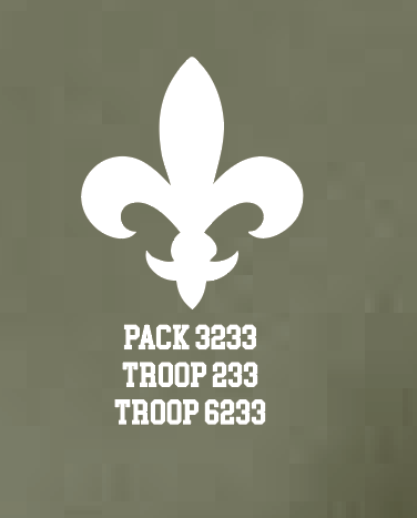 Troop 233 "Flag" Design S/S Dry-Fit T-shirt