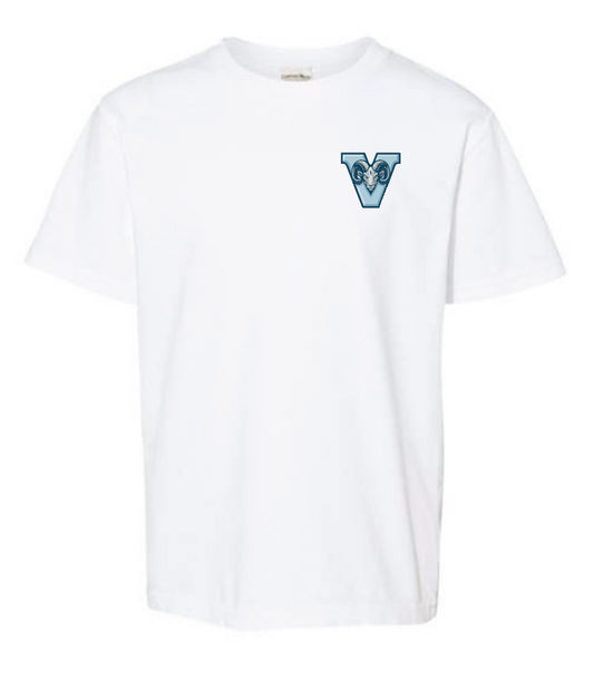 VFS "V Ram" Design Comfort Washed S/S T-shirt (white) (youth)