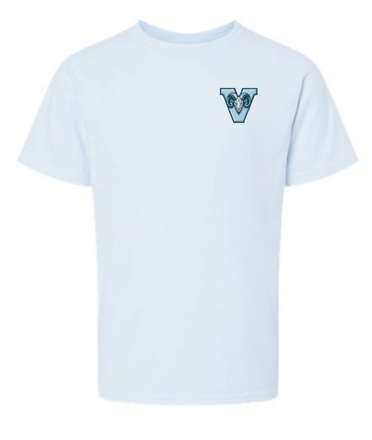 VFS "V Ram" Design Comfort Washed S/S T-shirt (blue) (youth)