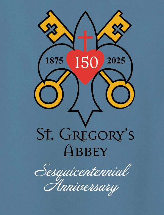 St. Gregory's "Sesquicentennial" Design Crewneck Sweatshirt (indigo)