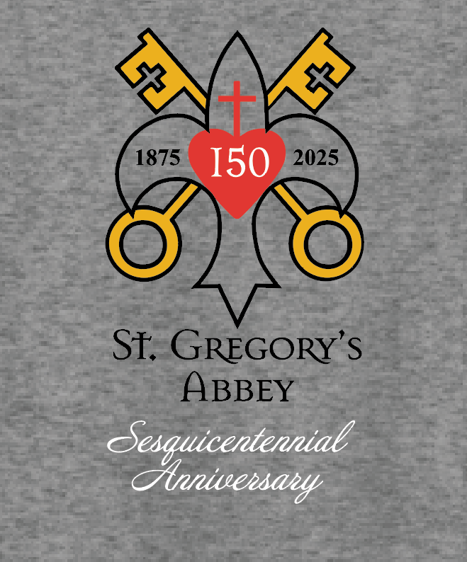 St. Gregory's "Sesquicentennial" Design Crewneck Sweatshirt (heather)(adult)