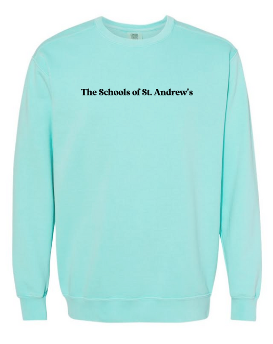 St. Andrews "Psalm 23" Design Comfort Colors Sweatshirt(mint)(adult)