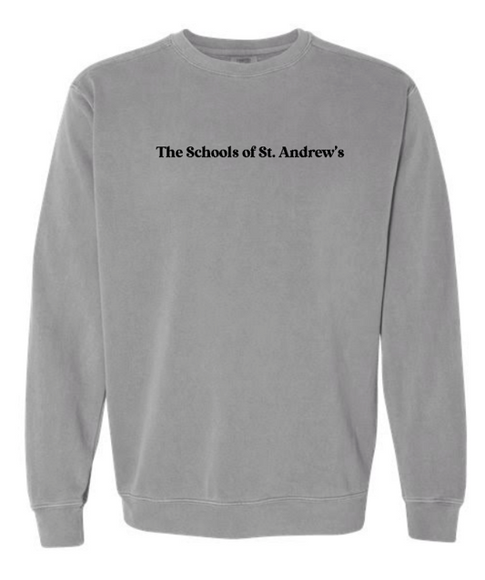 St. Andrews "Psalm 23" Design Comfort Colors Sweatshirt(grey)(adult)