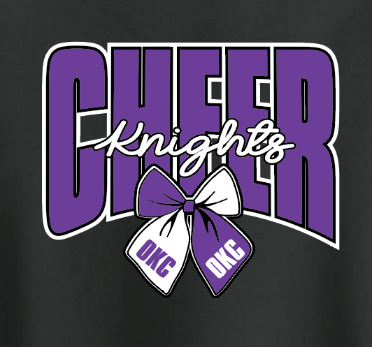 OKC Knights Cheer "Cheer" Design S/S T-shirt (black)