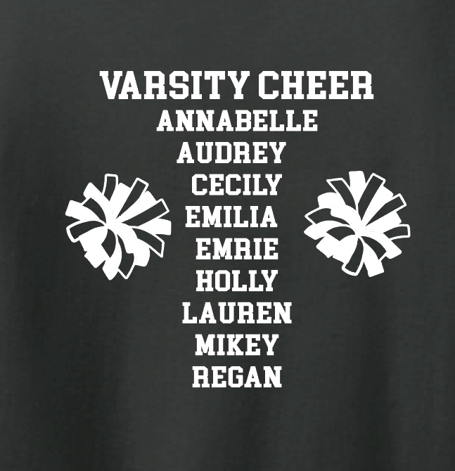 OKC Knights Cheer "Cheer" Design S/S T-shirt (black)
