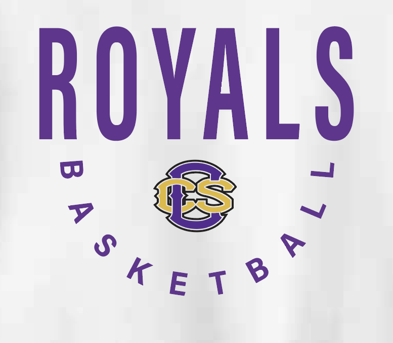 CCS Basketball "Block Logo" Design Nike Hooded Sweatshirt (white)